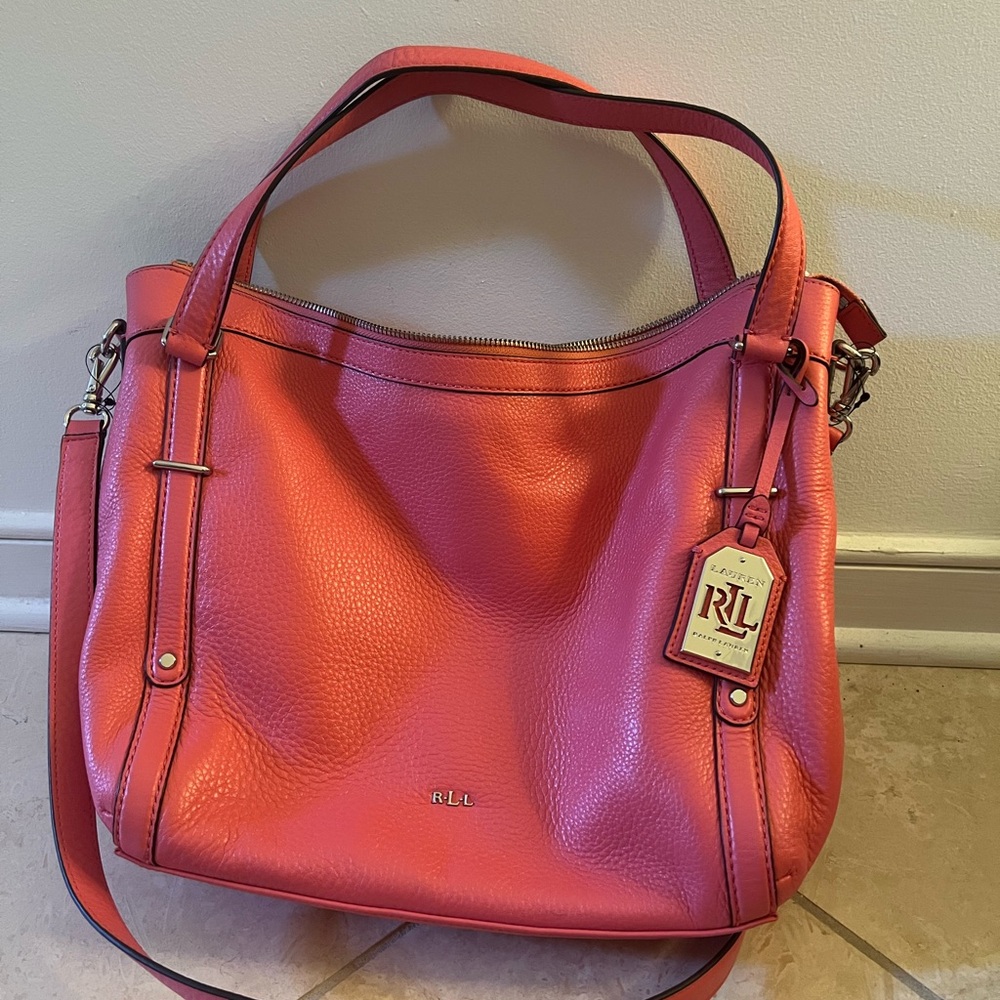 Ralph Lauren genuine leather medium size bag